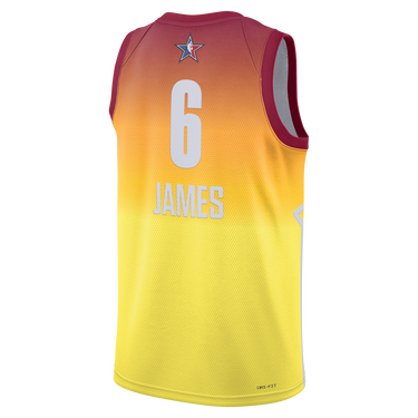 Dres Jordan Dri-FIT NBA All-Star LeBron James Swingman Jersey Červená | DX6330-611, 3
