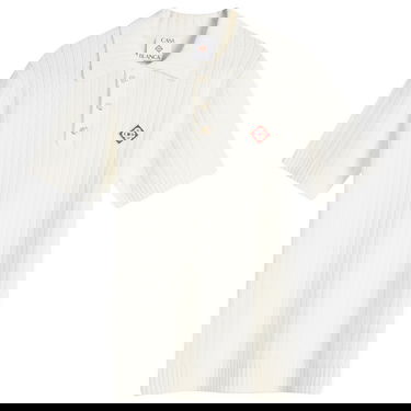 Polo tričko Casablanca Boucle Polo Shirt Biela | MPS25-KW-780-01, 1