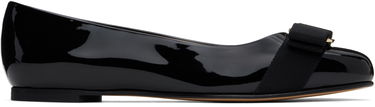 Šaty FERRAGAMO Salvatore Ferragamo Varina Bow Ballerina Flats Čierna | 574556, 0
