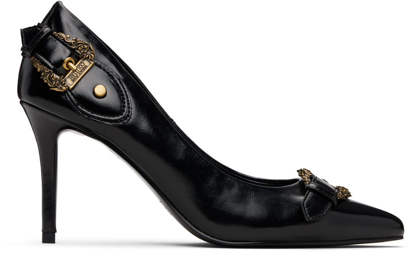 Šaty Versace Versace Jeans Couture Scarlett Baroque Buckle Heels Čierna | E79VA3S56_EZSC35