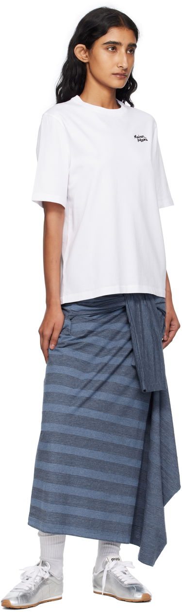 Tričko MAISON KITSUNÉ Maison Kitsuné Handwriting Comfort T-Shirt Biela | PW00114KJ0119, 3