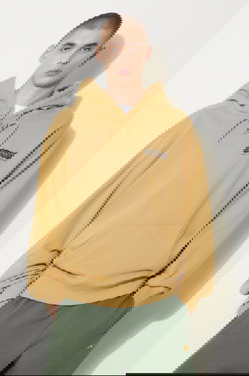 Mikina Carhartt WIP Printed Hooded Stamp Sweat Béžová | I033621.23F06, 0