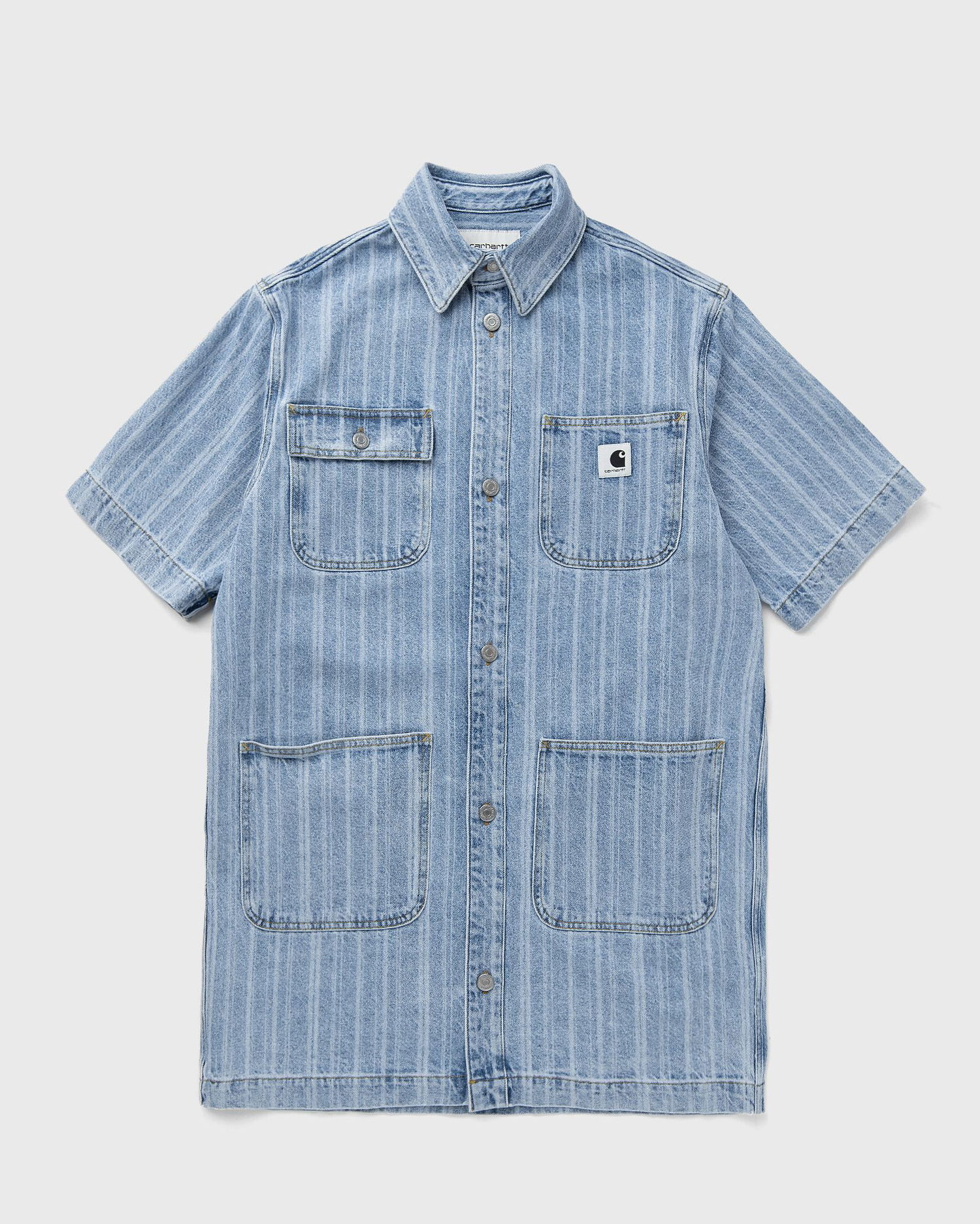 Šaty Carhartt WIP Rylan Striped Denim Shirt Dress Modrá | I035578-32H.12, 0
