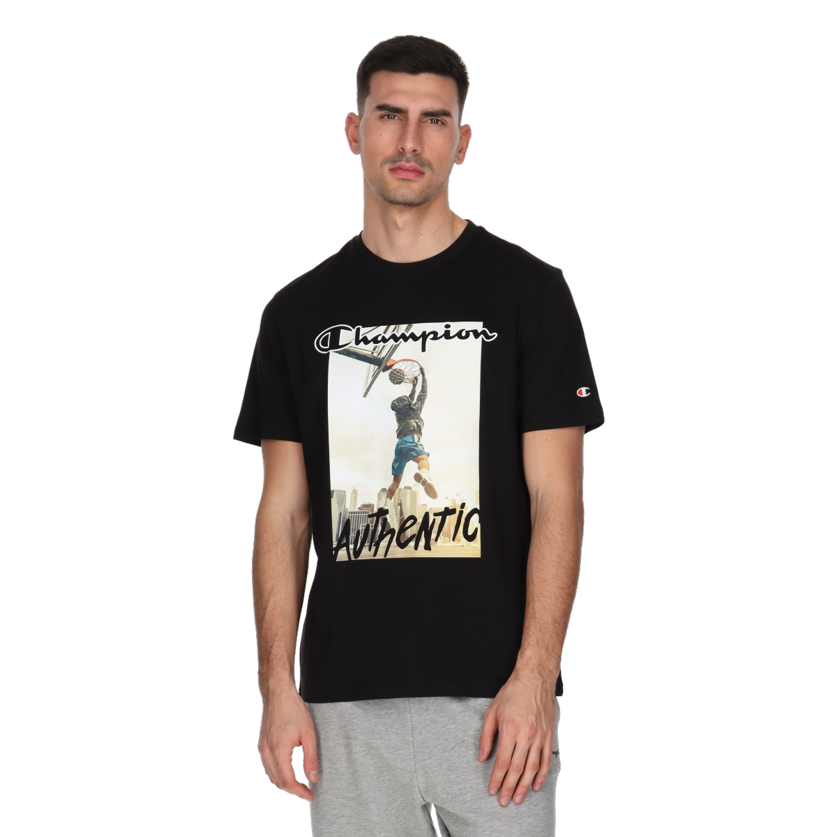 Tričko Champion Authentic Basketball Dunk T-Shirt Čierna | 220535-KK001, 0