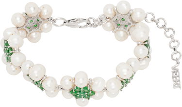 Náramok VEERT 'The 42 Pearl Green Flower' Bracelet Metalická | JLG0014G-WG, 0