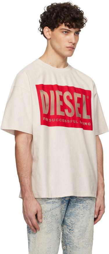 Tričko Diesel T-Shirt With Graphic Print Biela | A17099-0SHAY-100, 1