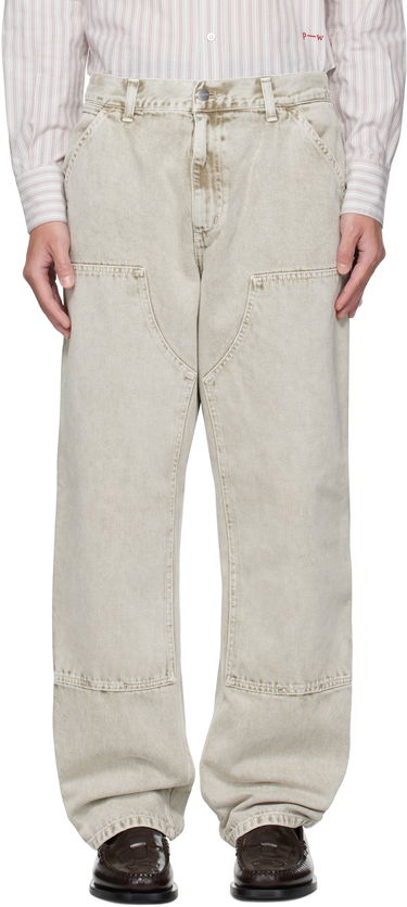 Džínsy Carhartt WIP Carhartt WIP Double Knee Jeans Béžová | I035825, 0