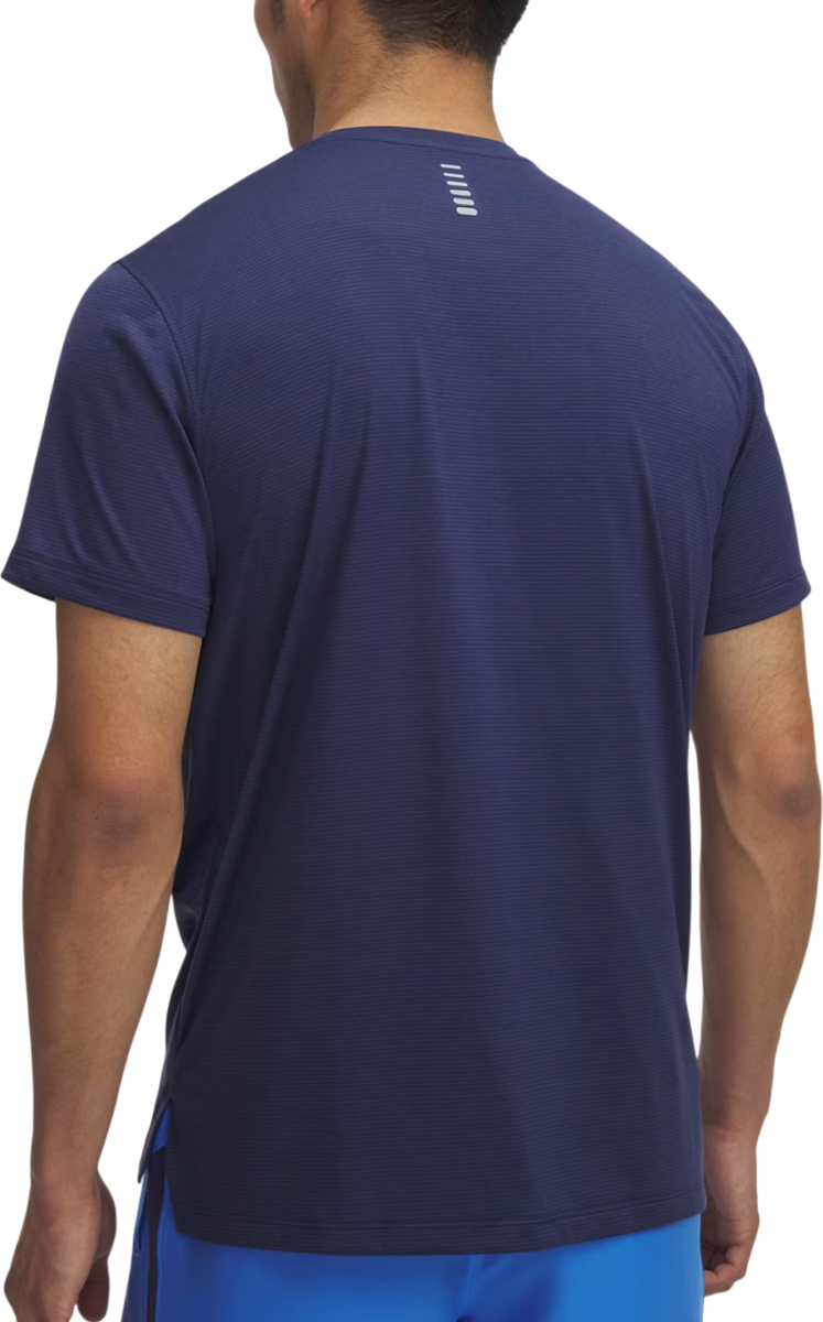 Tričko Under Armour LAUNCH Striped Short Sleeve T-Shirt Navy | 1382582-403, 1
