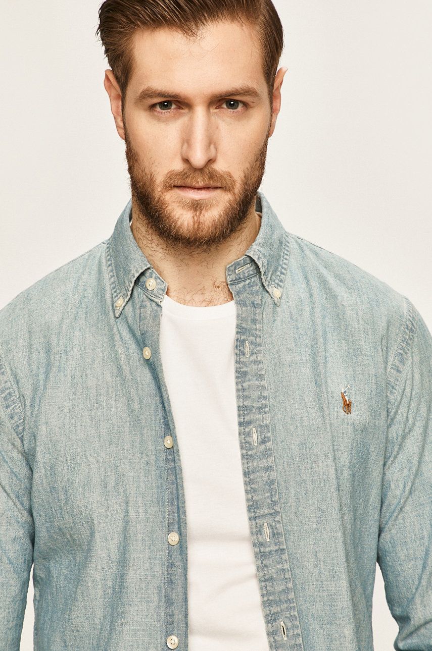 Košeľa Polo by Ralph Lauren Denim Shirt Modrá | 710548538001, 0
