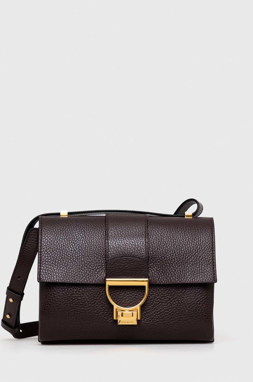 Kabelka Coccinelle Leather Handbag Hnedá | E1.MD5.12.07.01, 0