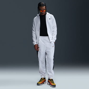 Mikina Nike Nike Club Fleece Full-Zip Hoodie Biela | FN3861-100, 1