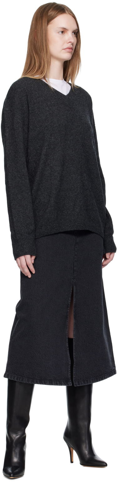Sukňa A.P.C. A.P.C. Georgia Denim Midi Skirt Čierna | COHDK-F06423, 3