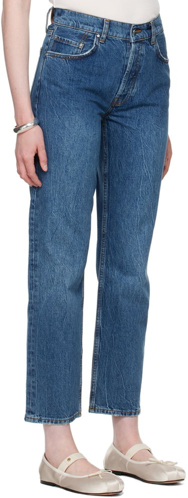 Džínsy Anine Bing ANINE BING Benson Straight Jeans Modrá | A-06-10010-WHD20, 1