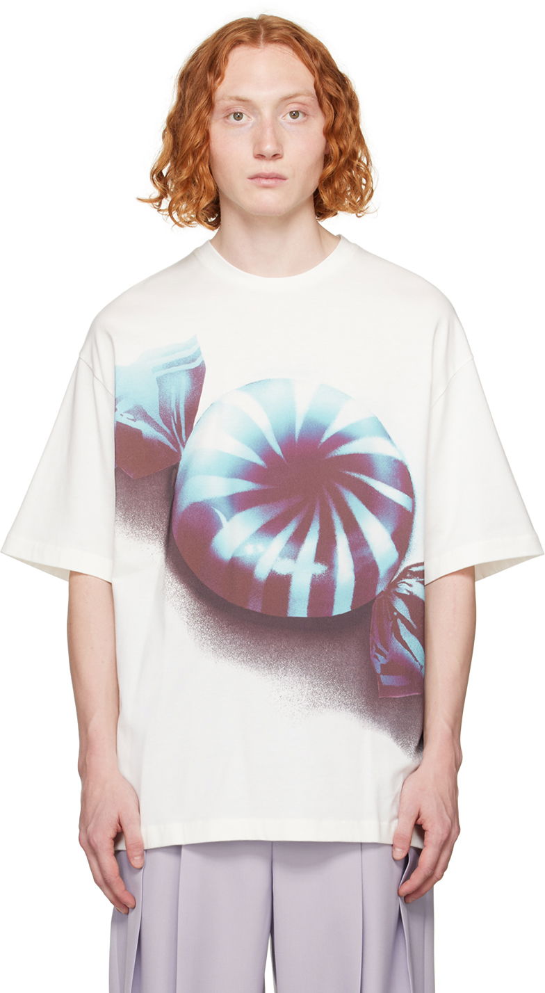 Tričko Jil Sander Printed T-Shirt Biela | J21GC0131 J20118, 0