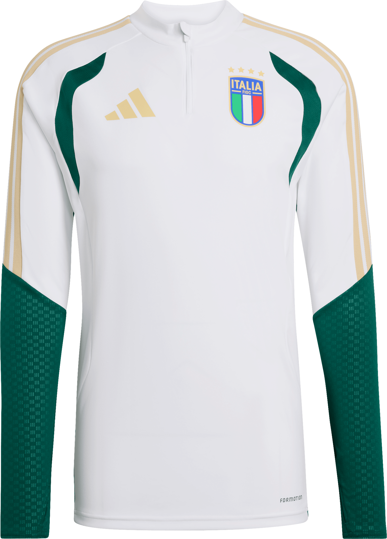 Dres adidas Originals Italy Tiro 26 Training Long Sleeve Quarter-Zip Top FORMOTION Biela | jz9380, 0