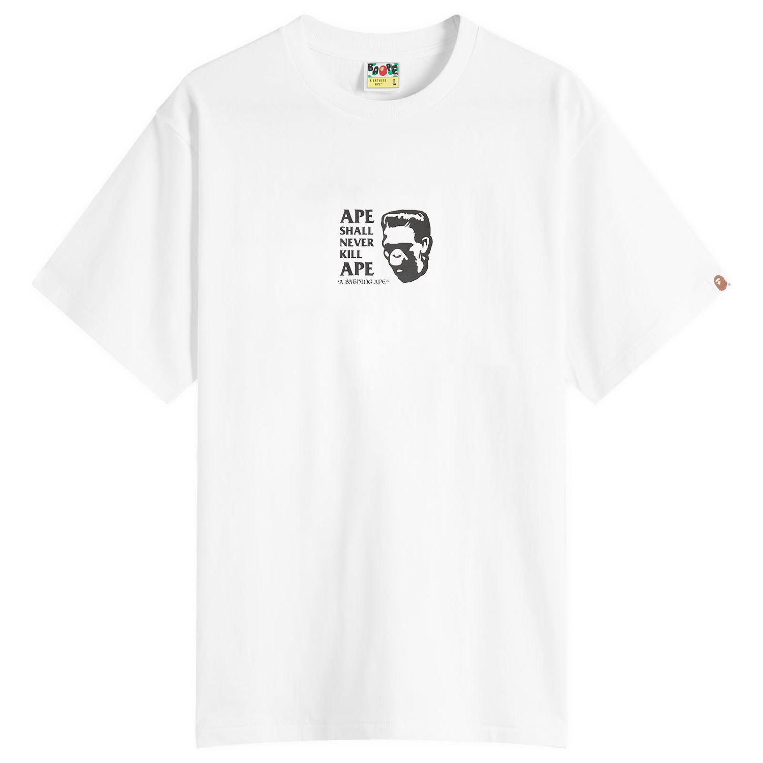 Tričko BAPE A Bathing Ape Frankenstein Graphic T-Shirt Biela | 001TEL801338M-WHT, 1