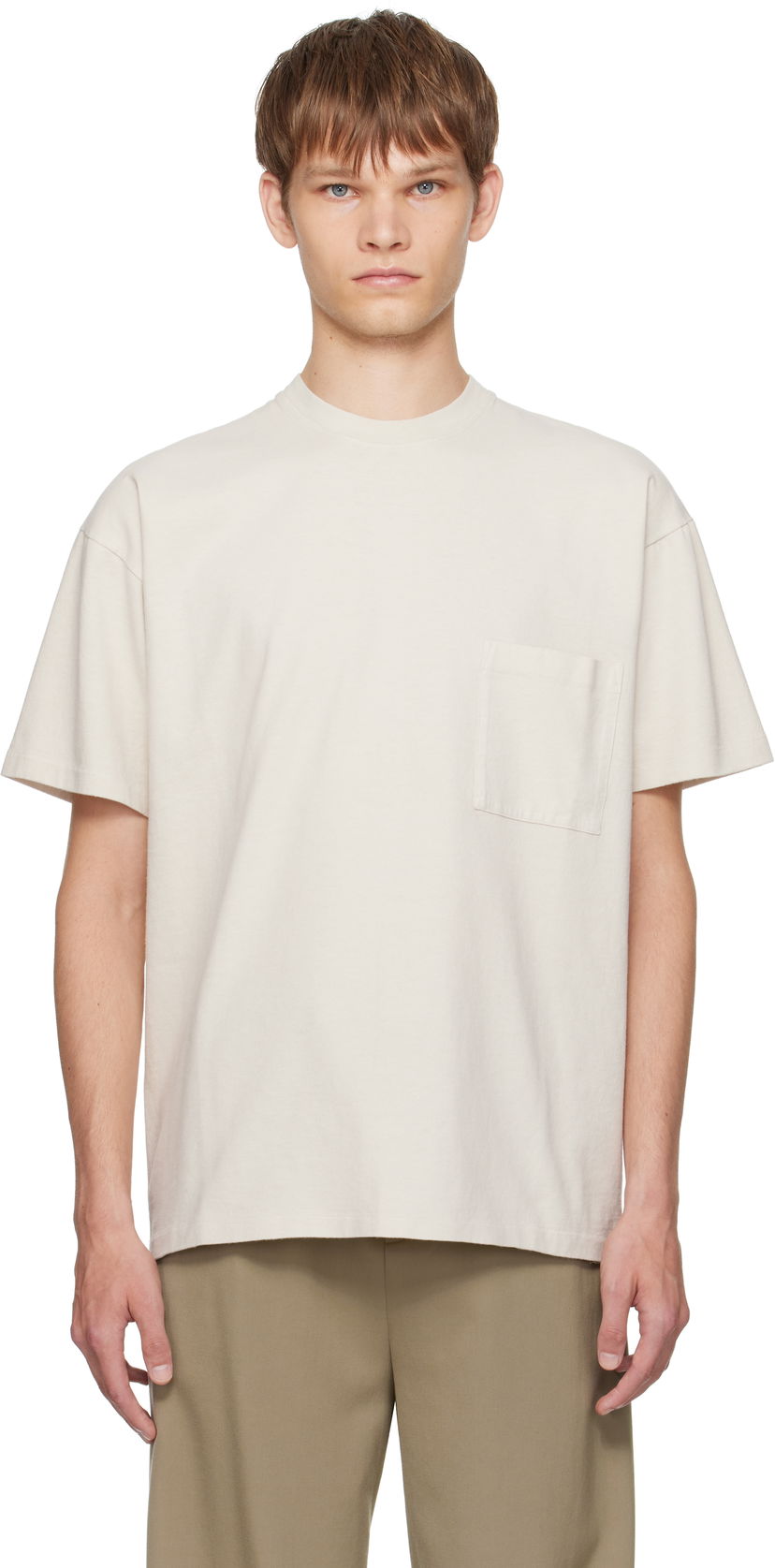 Tričko The Row The Row Niels Pocket T-Shirt Béžová | 1112-K526