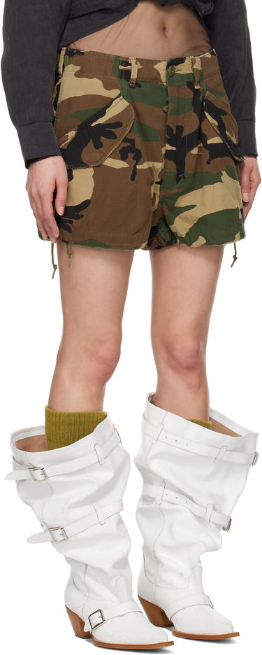 Šortky R13 R13 Loose Marianne Cargo Shorts Zelené | R13WD175-D317A, 1