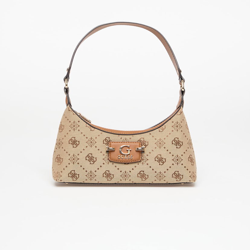 Taška cez rameno GUESS Guess Neda Top Zip Shoulder Bag Béžová | HWJP9654170-LTL