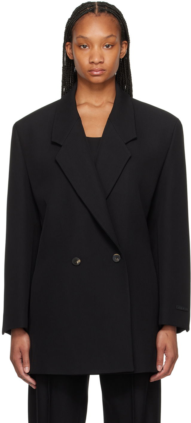 Bunda Fear of God Black Double-Breasted Blazer Čierna | FG860-3951HWT, 0