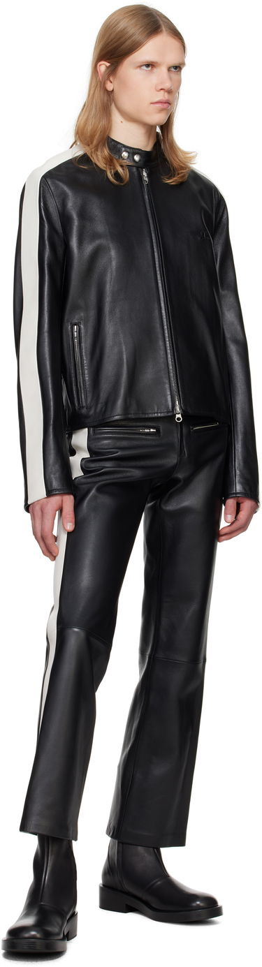 Bunda Courrèges Courrèges Contrast Biker Jacket Čierna | 324LBL199CV0005, 3
