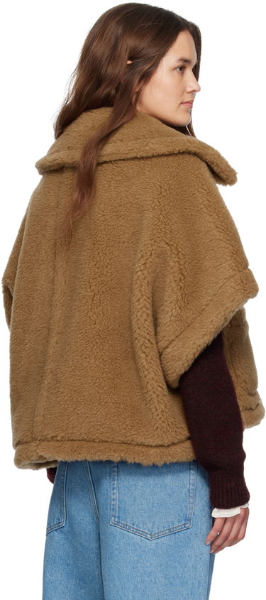 Bunda Max Mara Max Mara Newterzo1 Cropped Teddy Jacket Hnedá | 2524736022600, 2