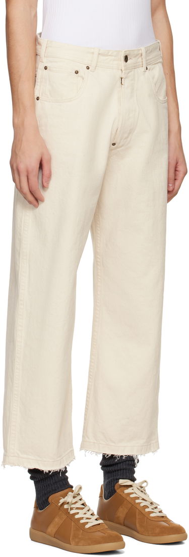 Džínsy Maison Margiela Maison Margiela Frayed Jeans Biela | S50LA0240 M30026, 4