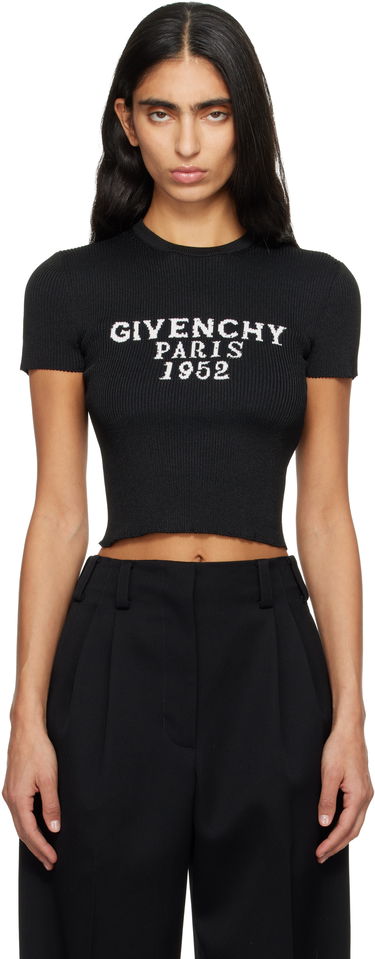 Crop Top Givenchy Givenchy Cropped T-shirt Čierna | BW61H14ZSK001, 0