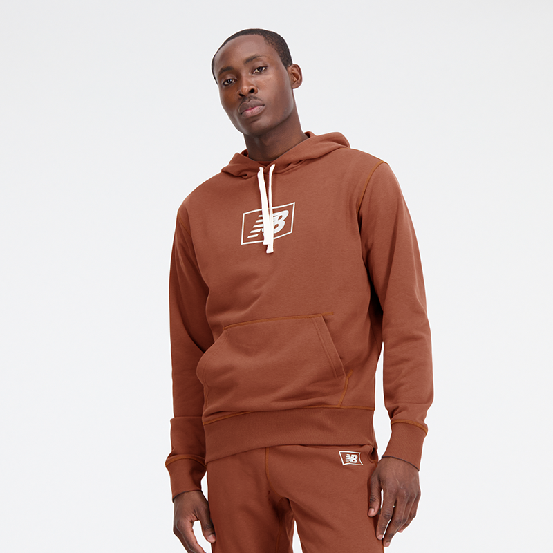 Mikina New Balance Hoodie Hnedá | MT33508ROX, 0