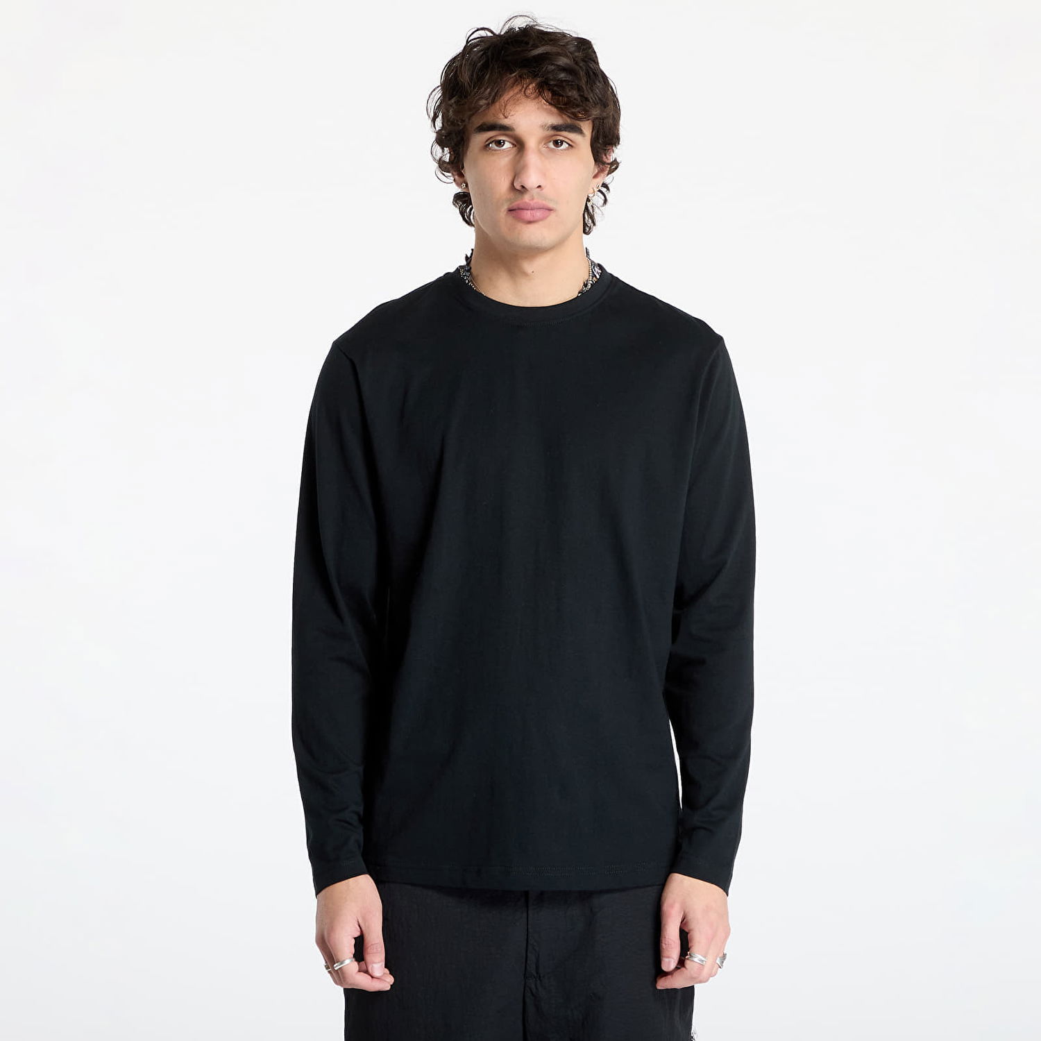 Tričko Urban Classics T-Shirt Longsleeve Basic Čierna | TB7044-00007, 0