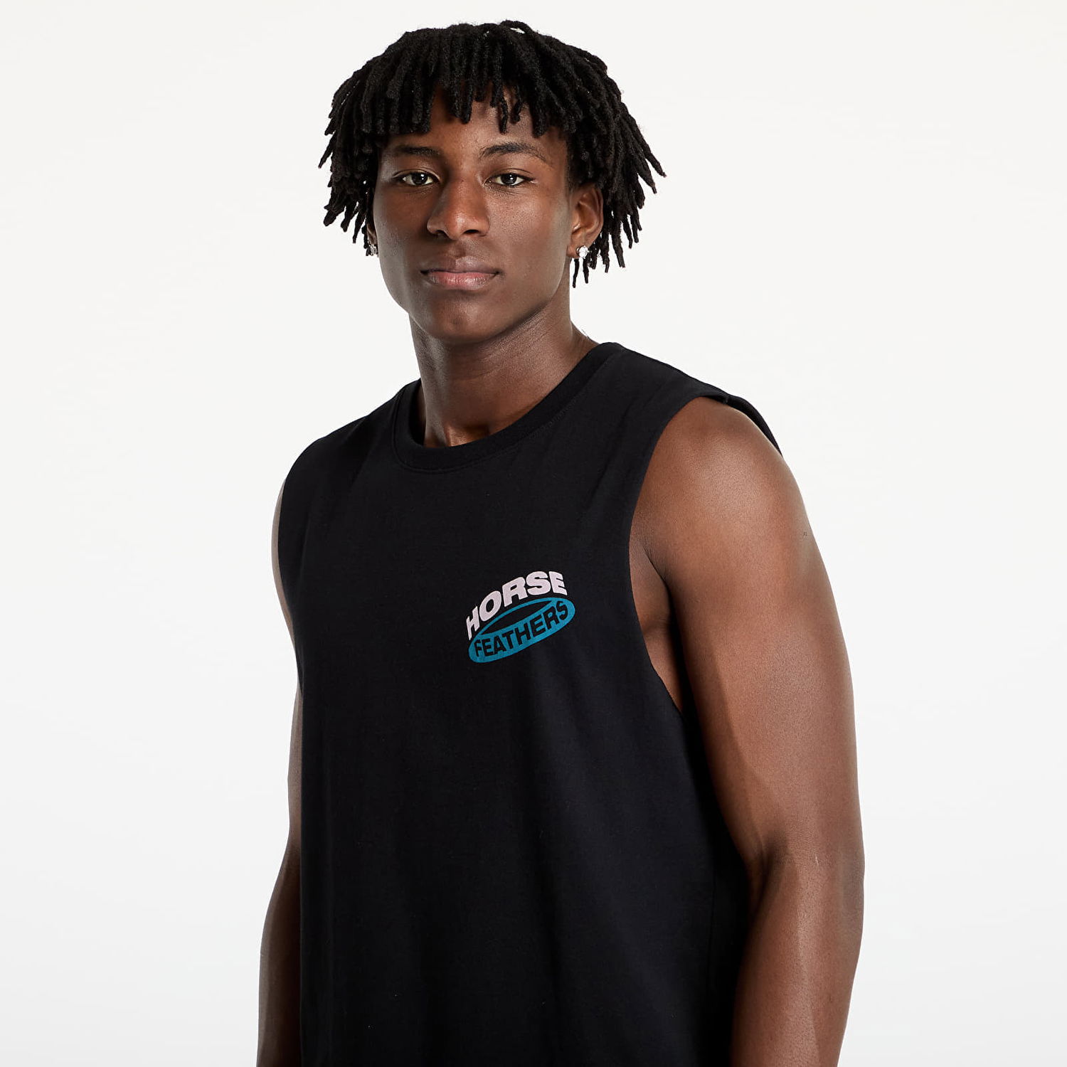 Tielko Horsefeathers Horsefeathers Orbit Tank Top Čierna | SM1378A, 1