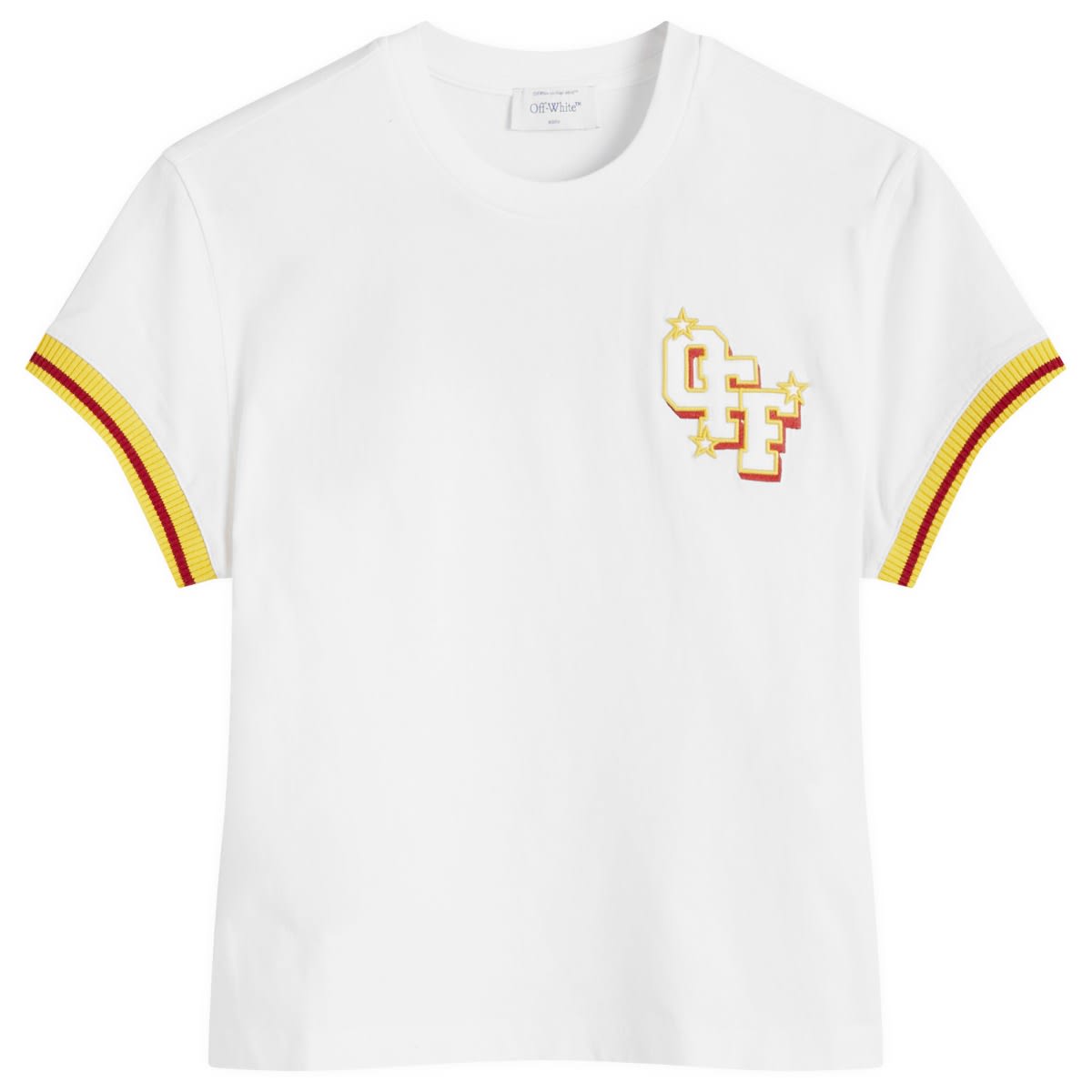 Tričko Off-White Fitted T-Shirt Biela | OWAA112W24JER0010101, 0