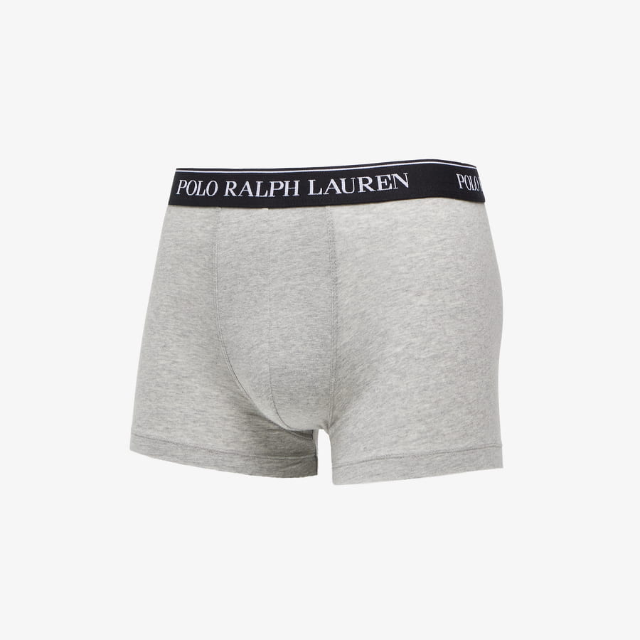 Boxerky Polo by Ralph Lauren Cotton Trunk - 3 Pack Andover Heather Šedá | 714835885005, 0