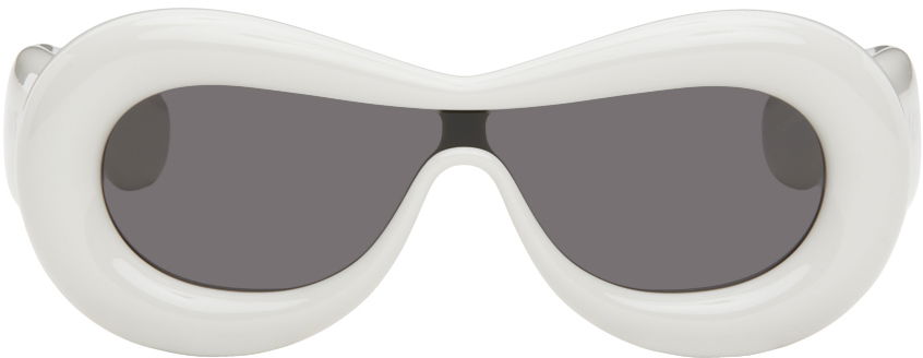 Slnečné okuliare Loewe Inflated Goggle Sunglasses Biela | LW40099I@0020A, 0