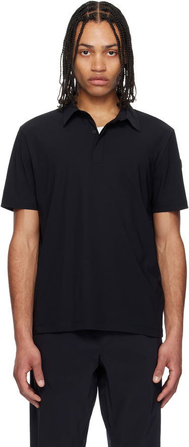 Polo tričko Moncler Moncler Black Logo Patch Polo Čierna | K10918A00010829JP, 0