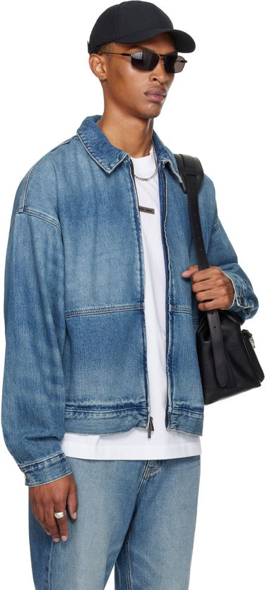Bunda Fear of God Fear of God ESSENTIALS Denim Trucker Jacket Modrá | 202SP254270F, 1