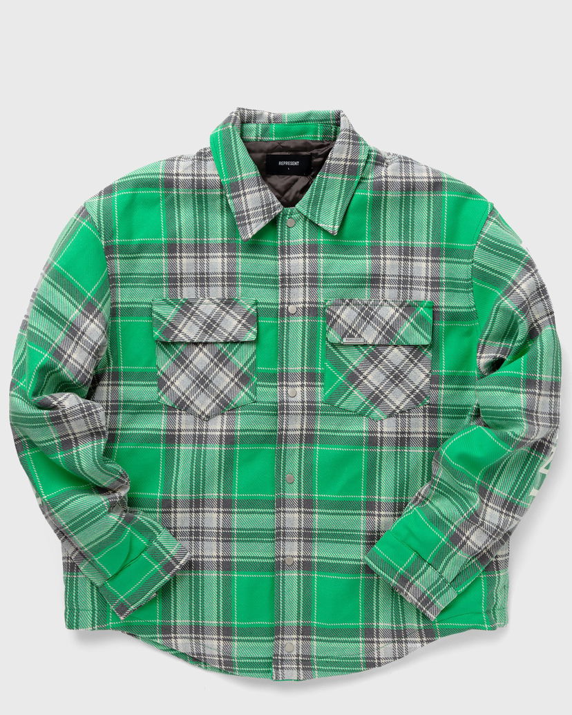 Košeľa Represent Clo Represent QUILTED FLANNEL SHIRT Zelené | ML2004-403