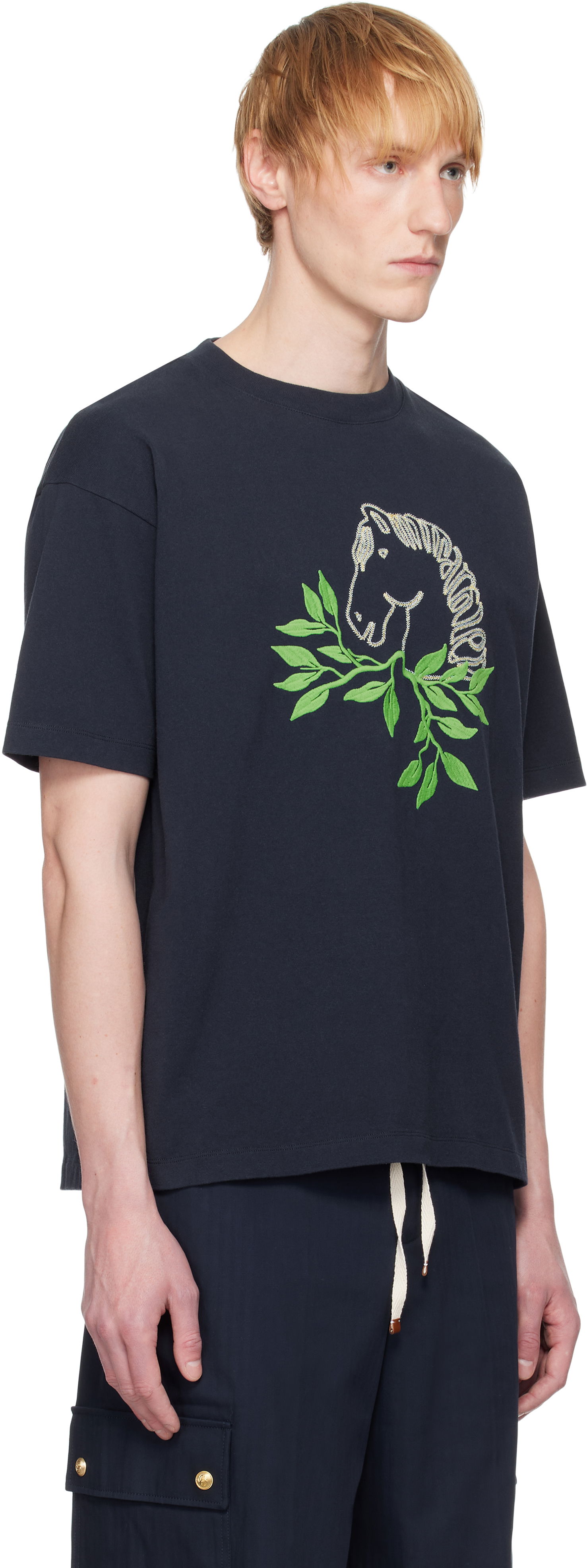 Tričko Drôle de Monsieur Drole de Monsieur 'Le T-Shirt Polo' T-Shirt Navy | G-TS244-CO134-NY, 1