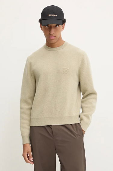 Sveter Nanushka Wool Blend Crewneck Sweater Béžová | NM24PFSW00372, 0