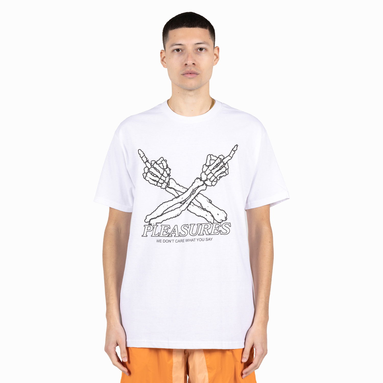 Tričko Pleasures Don't Care Tee White Biela | P23SP051-WHITE, 1
