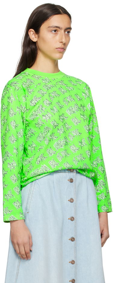 Tričko ERL Printed Black Long Sleeve T-Shirt Čierna | ERL06T014, 4