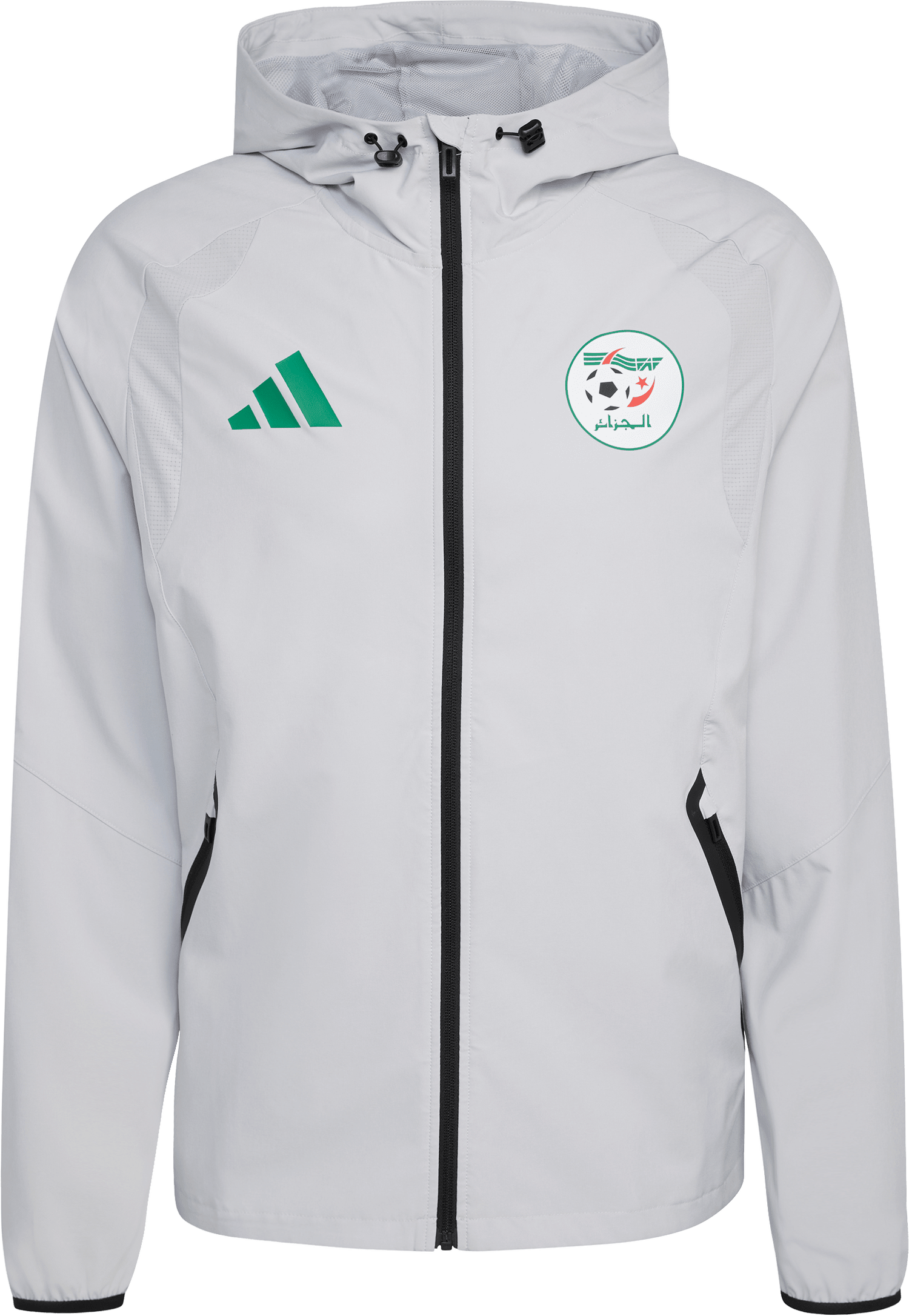 Vetrovka adidas Performance Algeria Tiro Tech Full Zip Windbreaker Jacket Šedá | JZ6253, 1