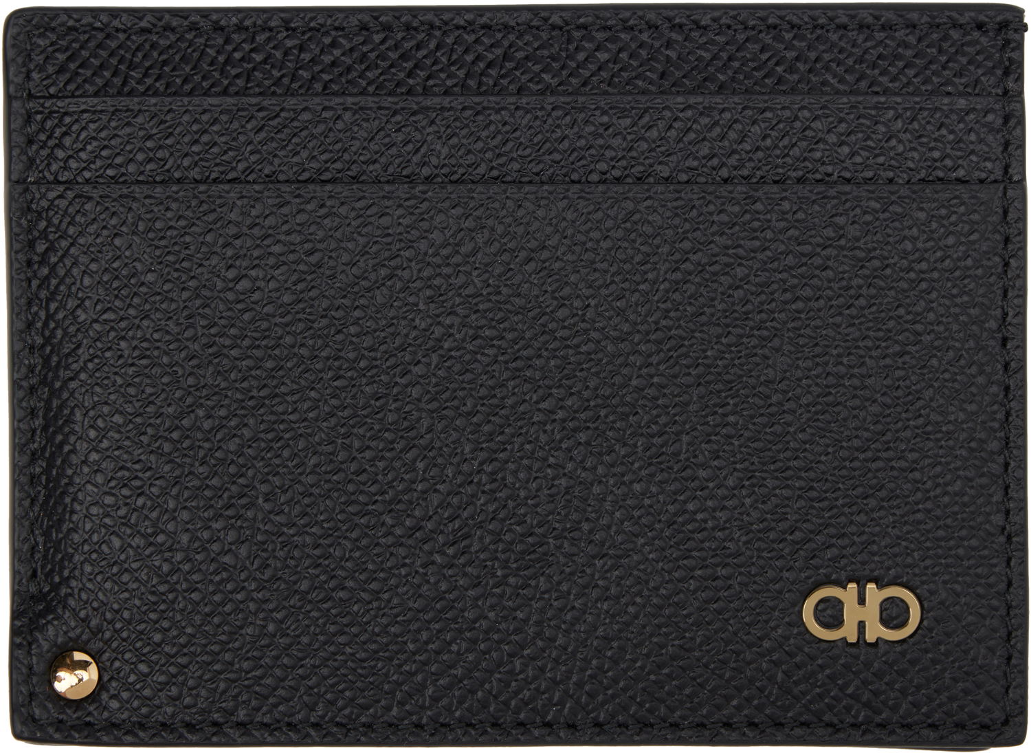 Peňaženka FERRAGAMO Card Holder Leather Čierna | 775660, 0