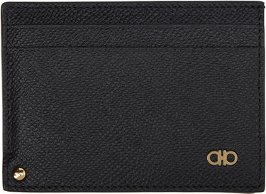 Peňaženka FERRAGAMO Card Holder Leather Čierna | 775660, 0