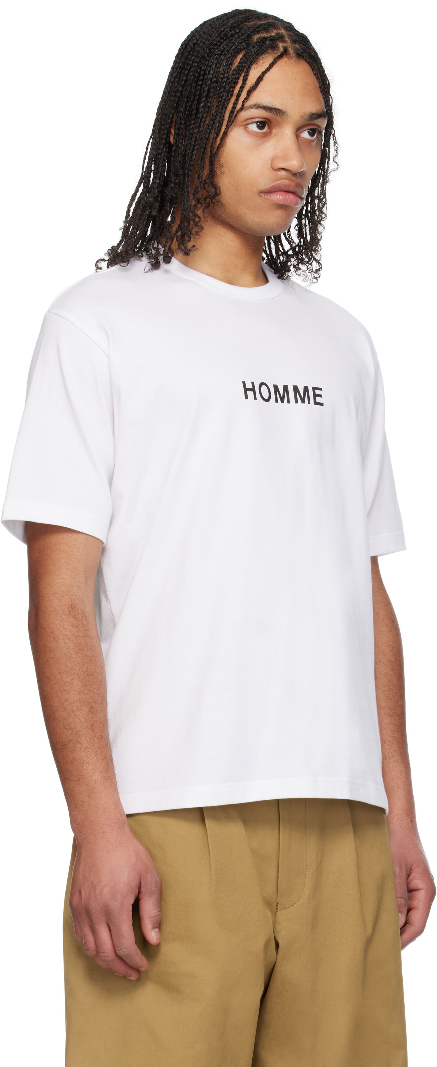 Tričko Comme des Garçons Homme Logo T-Shirt Biela | HO-T103-051, 1