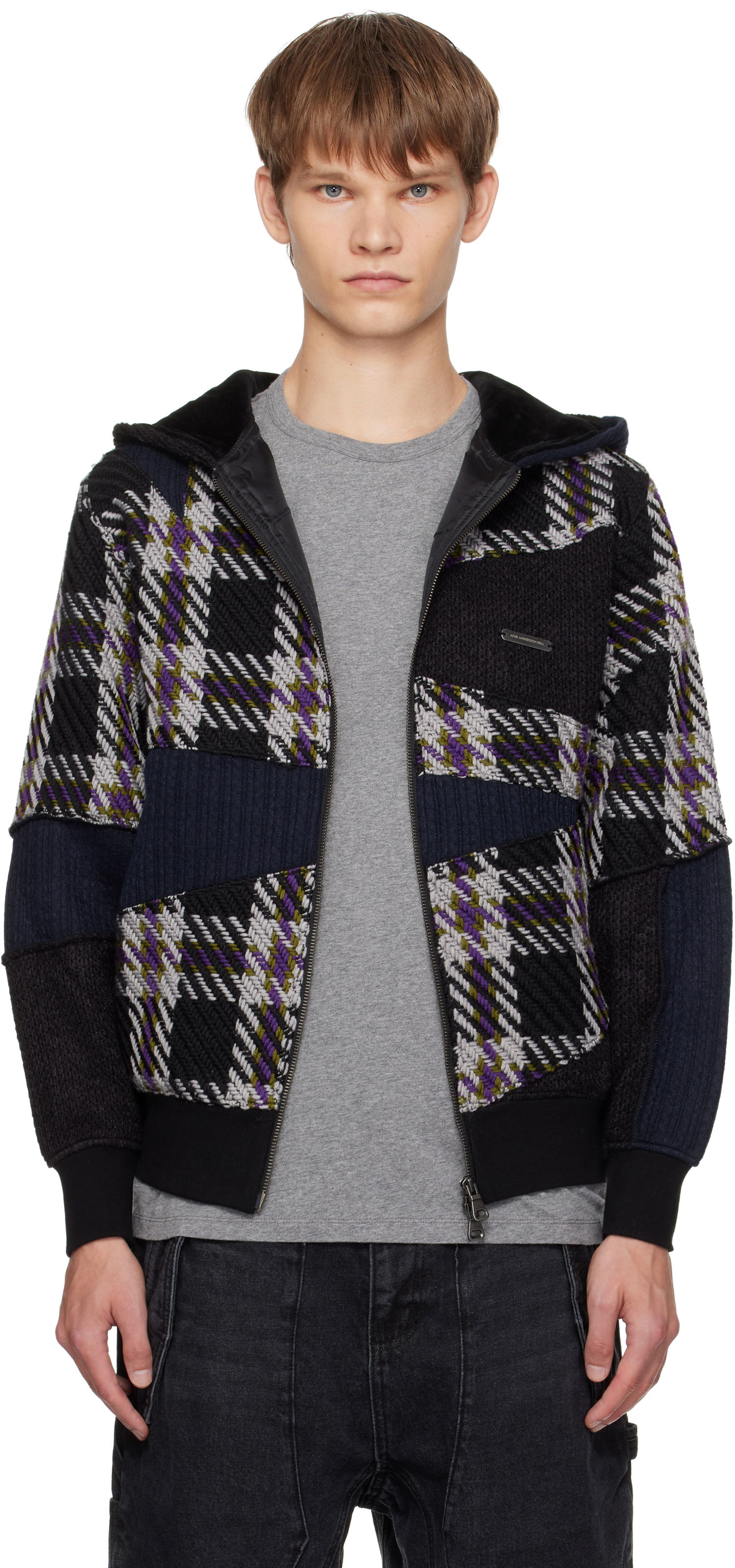 Mikina Andersson Bell Andersson Bell Patchwork Zip-Up Hoodie Rôznofarebný | atb1343u, 0