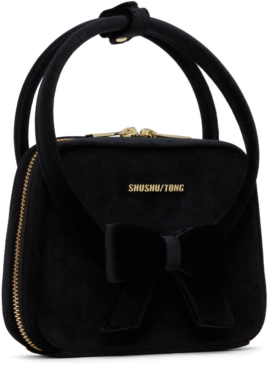 Kabelka SHUSHU/TONG SHUSHU/TONG Severine Velvet Bow Handbag Čierna | MWDDAC03 VEL100, 1