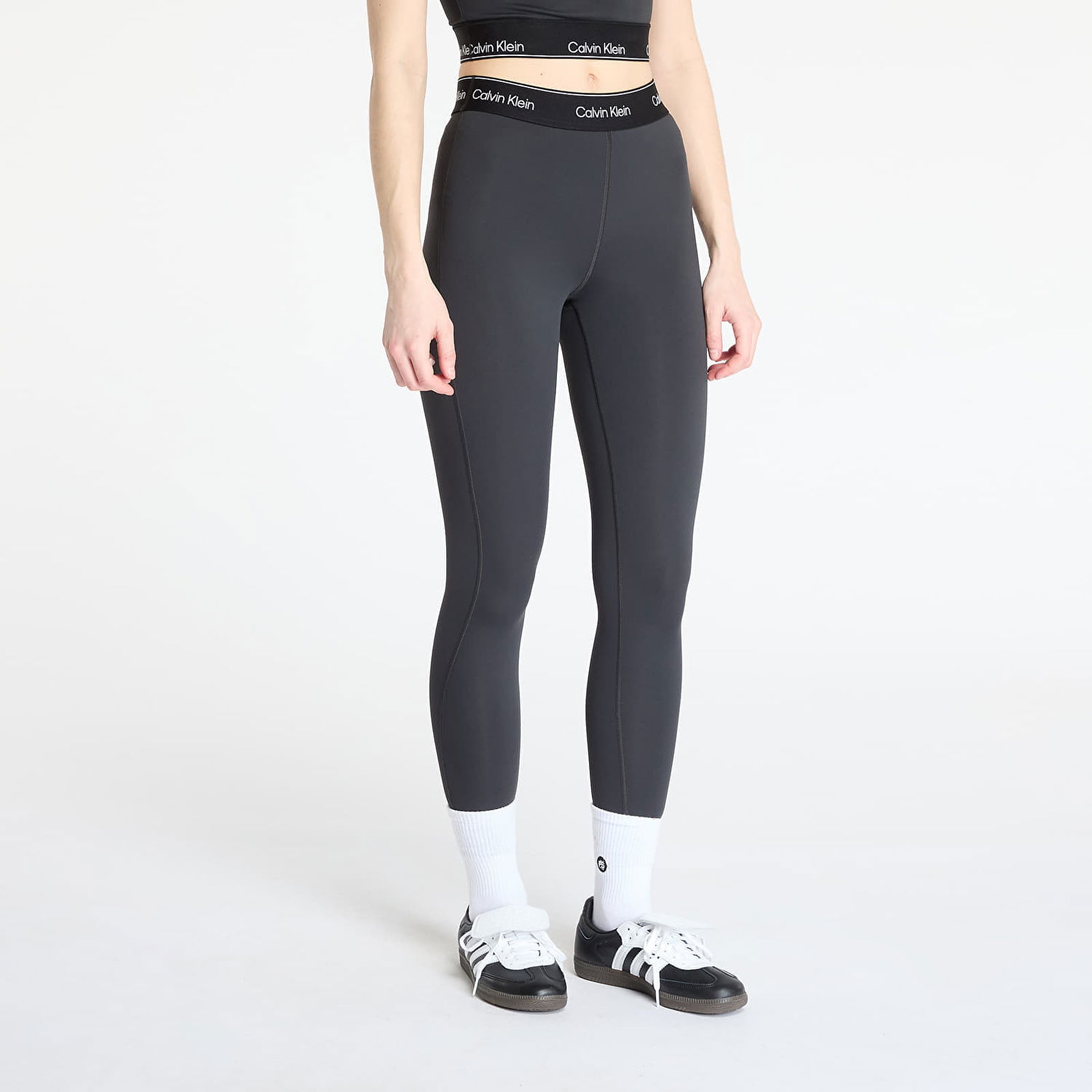 Legíny CALVIN KLEIN Calvin Klein Sport Modern Sport High Rise Leggings Šedá | LVGWS5L609 UB1, 0