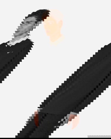 Polo tričko Nike Solo Swoosh Rugby Top Čierna | DQ5221-010, 1