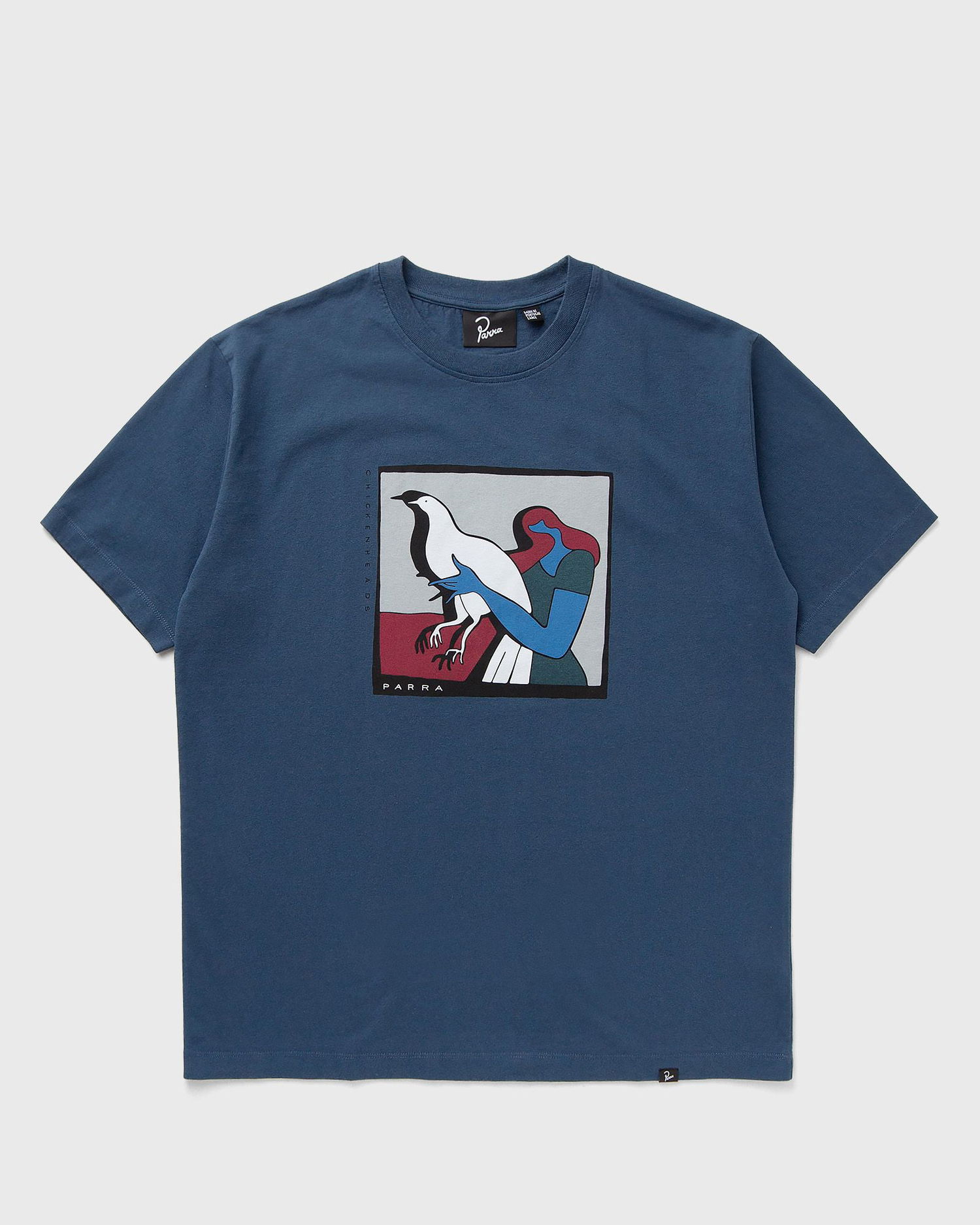 Tričko By Parra Chicken Heads Graphic T-Shirt Modrá | 53300, 1
